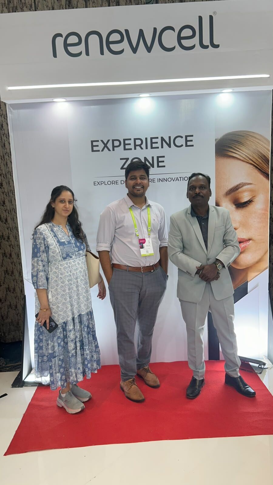 Trusted Dermatologist in Hubli had Explor Advanced Skin Recovery at Renewcell — Our COSDERMINDIA 2026 Experience 
